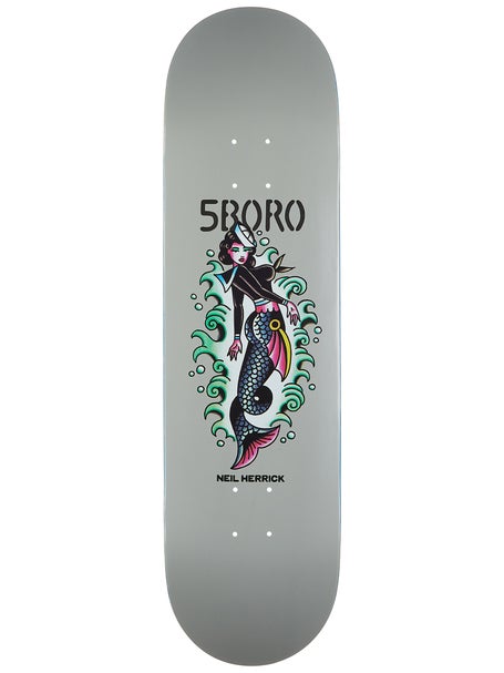 5Boro Neil Herrick Mermaid Gray Deck 8.5 x 32