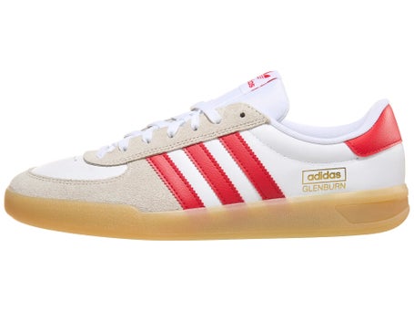 Adidas Glenburn Shoes\White/Better Scarlet/Gum
