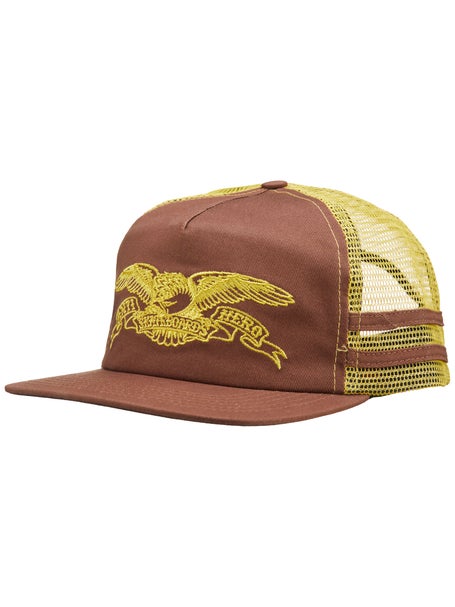 Anti Hero Basic Eagle Snapback Hat\Brown/Mustard