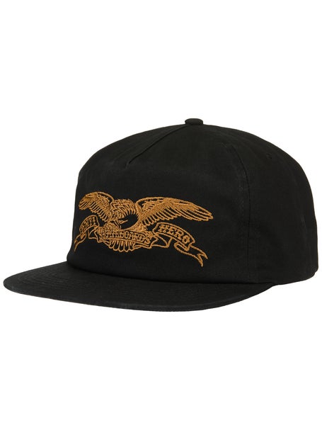 Anti Hero Basic Eagle Snapback Hat\Black/Gold