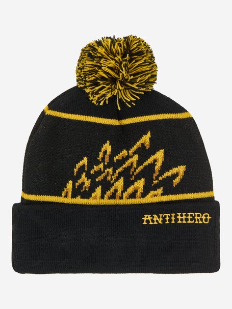 Anti Hero Eagle Pom Beanie\Black/Yellow