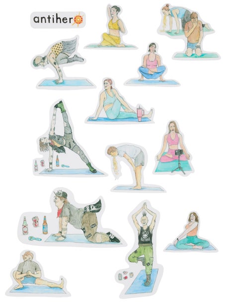 Anti Hero I Farted In Yoga Class Sticker Pack