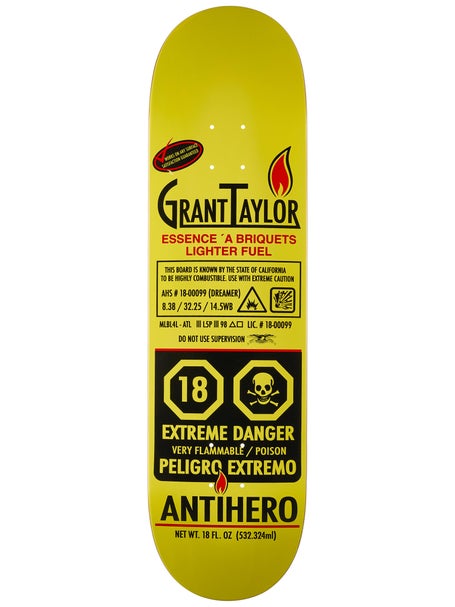 Anti Hero Taylor Fueled Up Deck 8.38 x 32.25