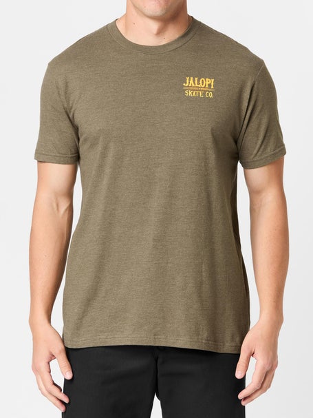 Jalopi Stop Pollution T-Shirt\Heather Army