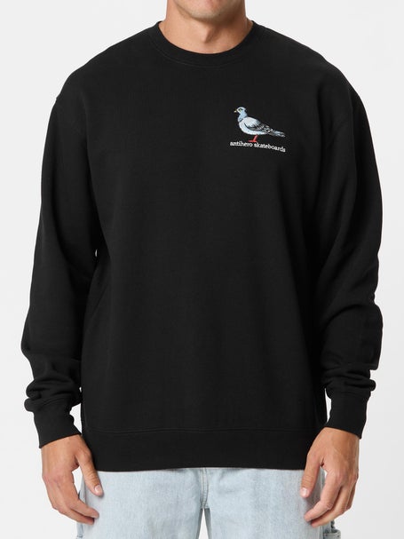 Anti Hero Lil Pigeon Embroidered Crewneck\Black