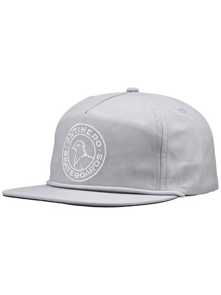 Anti Hero Basic Pigeon Round Snapback Hat\Light Grey