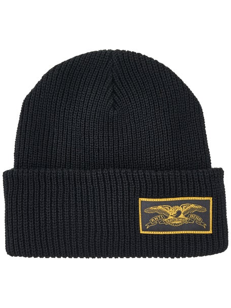 Anti Hero Stock Eagle Label Beanie\Black/Mustard