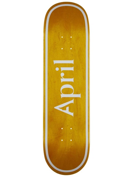 April OG Logo Yellow Deck 8.5 x 32.2