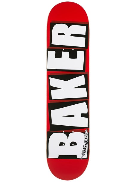 Baker Brand Logo White Mini Deck 7.3 x 29.5