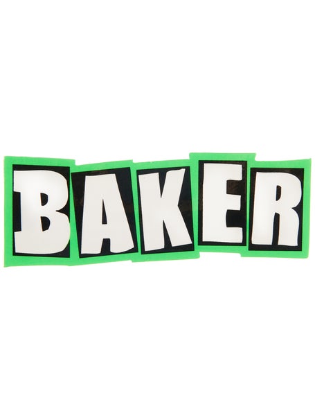 Baker Brand Logo Neon Sticker Green