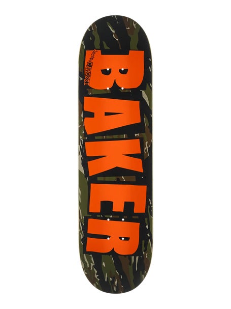 Baker Carozzi Brand Logo Tiger Stripe TWIN Deck 8.38