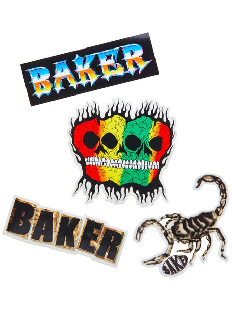 Baker Skulls N Stuff Stickers 4 Pack