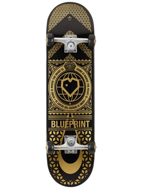 Blueprint Home Heart Black/Gold Complete 8.12 x 31.56