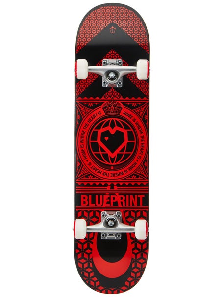 Blueprint Home Heart Black/Red Complete 8.0 x 31.56