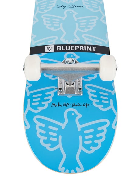 Blueprint Sky Brown Bird Blue Complete 7.75 x 31.12