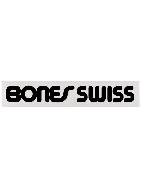 Bones Swiss Type Filled Sticker Black