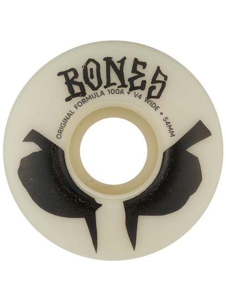Bones 100s Wides 100a V4 Wheels\White