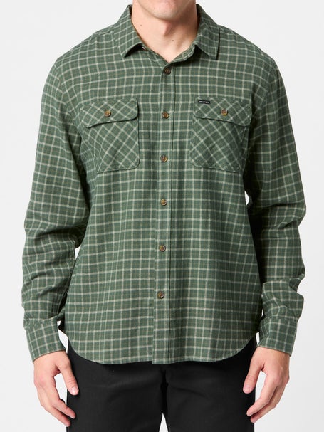 Brixton Bowery Lightweight Flannel\Ivy Green/Whitecap