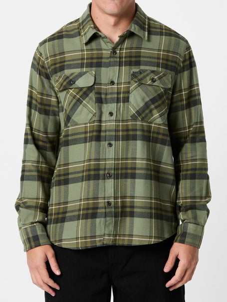 Brixton Bowery Flannel\Vetiver/Laurel