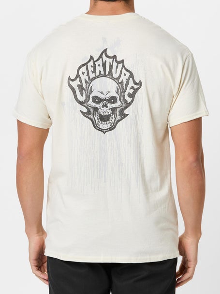 Creature Bonehead Flame Wash T-Shirt\Natural