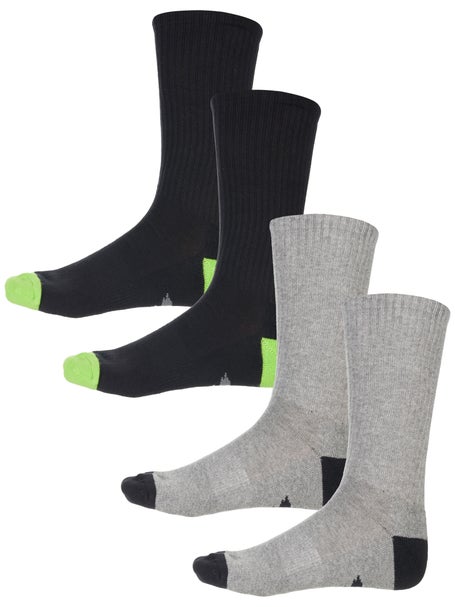 Creature Logo 2 Pack Socks\Black/Grey Heather