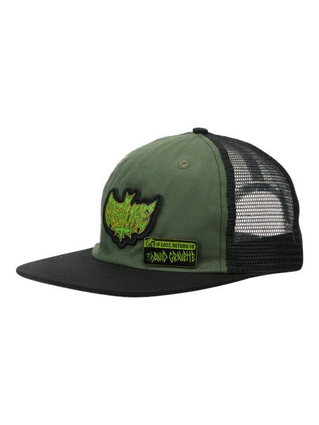 Creature Gravette Hippie Skull 20th Snapback Hat\Green