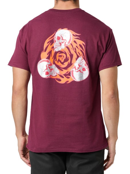 Creature Spiral Skull T-Shirt\Maroon