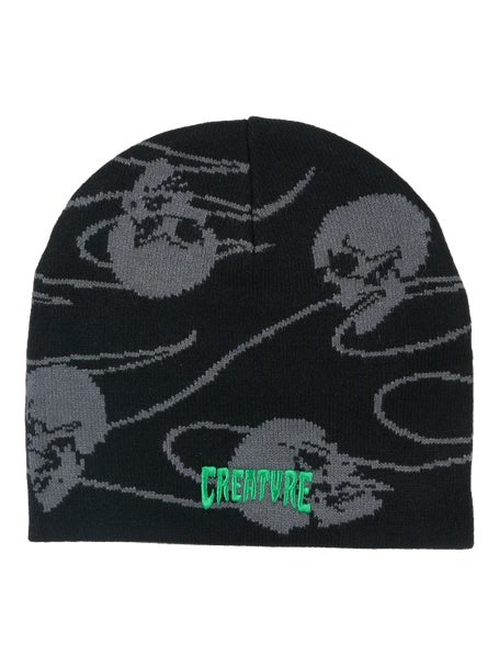 Creature Spiral Skull Beanie\Black