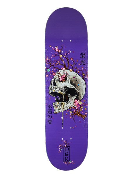 DGK Ancestry Purple Embossed Deck 8.38 x 32.125