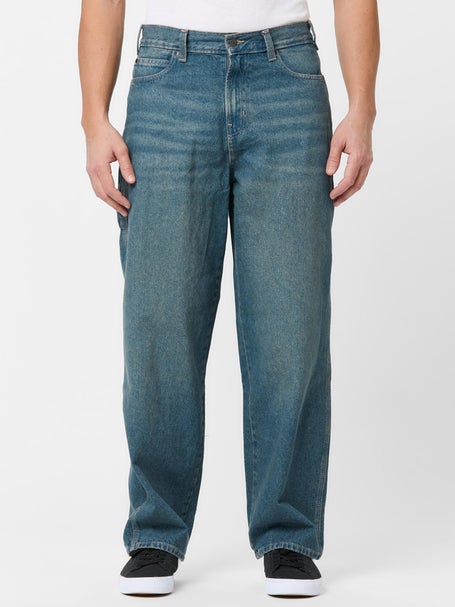 Dickies Baggy Tapered Work Jeans\Khaki Tinted Blue