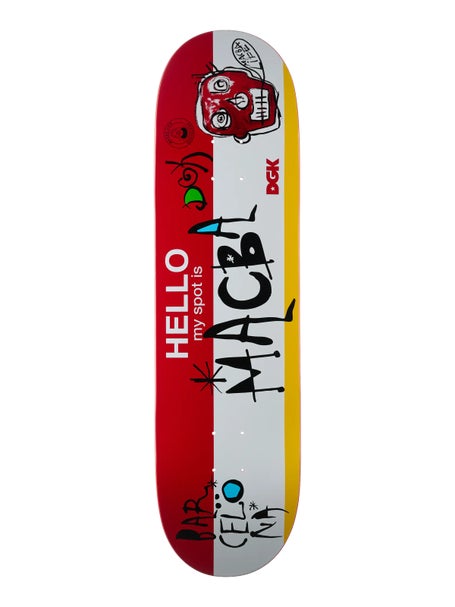 DGK Hello My Spot Is... Macba Deck 8.38 x 32.125