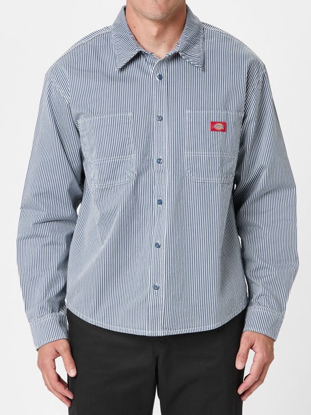 Dickies Hickory Work L/S Shirt\Retro Indigo