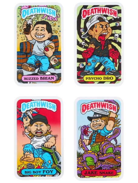 Deathwish Low Life Kids Sticker 4 Pack