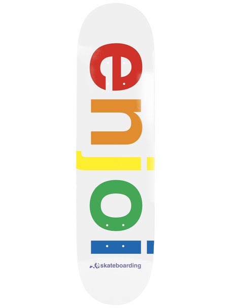 Enjoi Spectrum White Deck 8.25 x 32