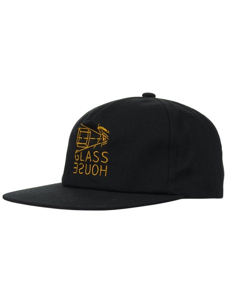 Glass House Projection Snapback Hat\Black