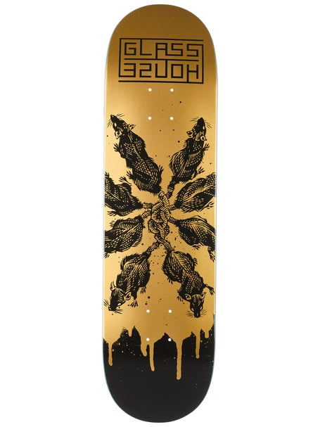Glass House Rats Gold/Black Deck 8.5 x 32