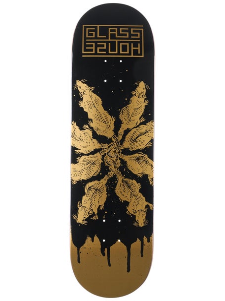 Glass House Rats Black/Gold Deck 9.0 x 32.25