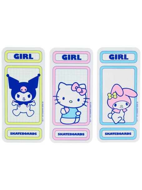 Girl Hello Kitty Rainbow Sticker (3) Pack