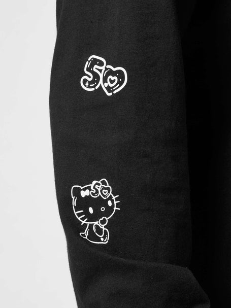 Girl Hello Kitty Sleeve L/S T-Shirt\Black