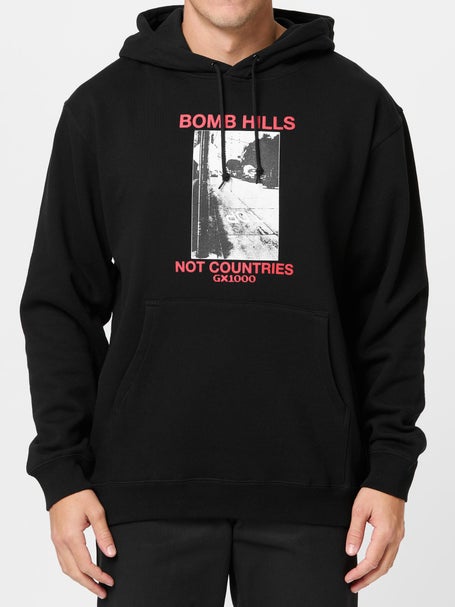 GX1000 Bomb Hills Not Countries Hoodie\Black/Red
