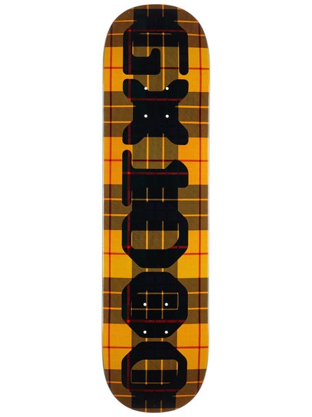GX1000 OG Logo Tartan Yellow Deck 8.25 x 32.125