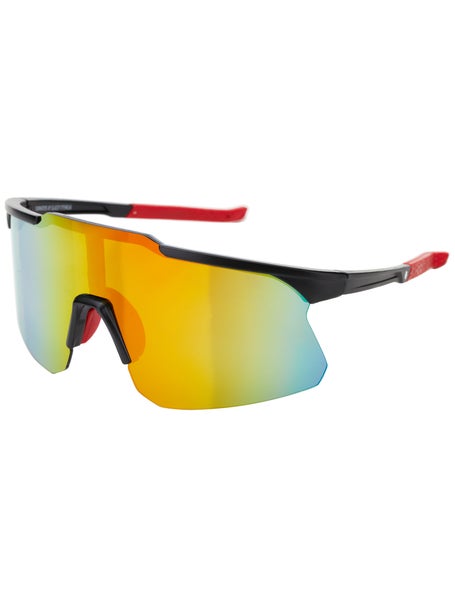 Glassy Cooper Polarized Sunglasses\Black/Red Mirror