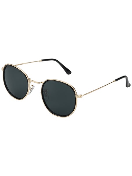 Glassy Hudson Sunglasses\Black/Gold Polarized