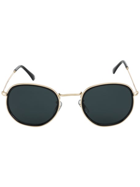 Glassy Hudson Sunglasses\Black/Gold Polarized