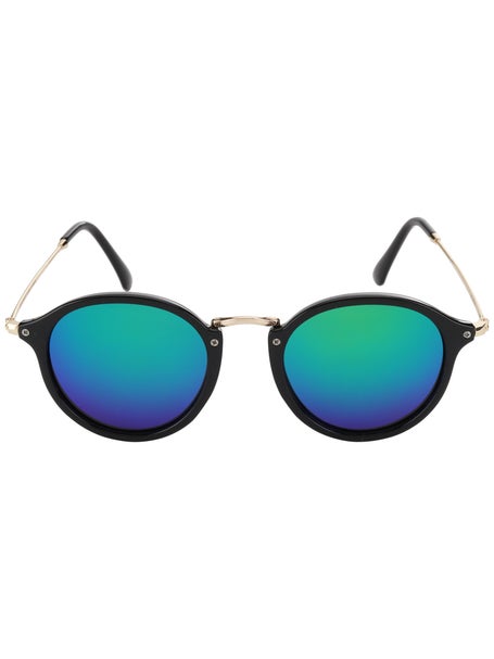 Glassy Klein Sunglasses\Blk/Grn Mirror Polarized