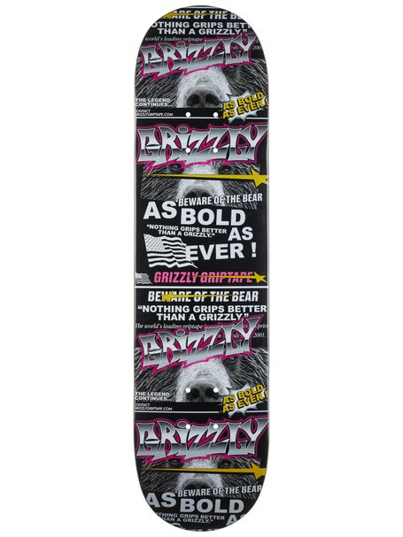 Grizzly Headlines Deck 8.0 x 31.63