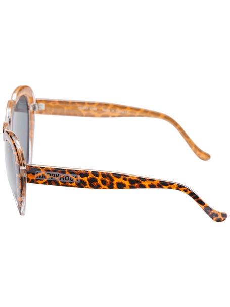 Happy Hour Heart Ons Sunglasses\Leopard