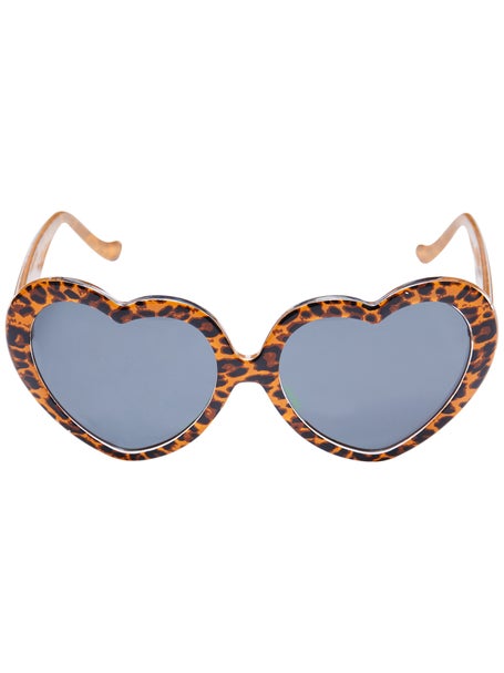 Happy Hour Heart Ons Sunglasses\Leopard