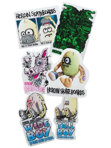 Heroin Allegory Stickers 6 pack