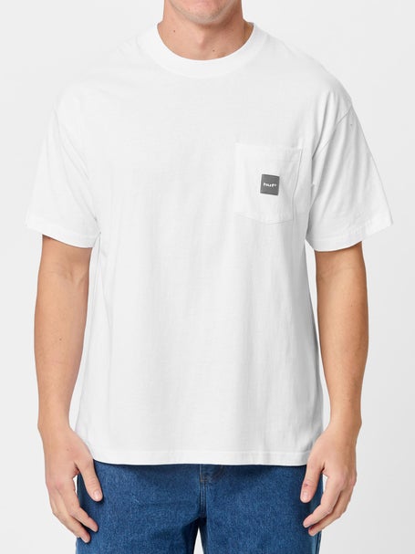 HUF Box Logo Pocket T-Shirt\White/Grey